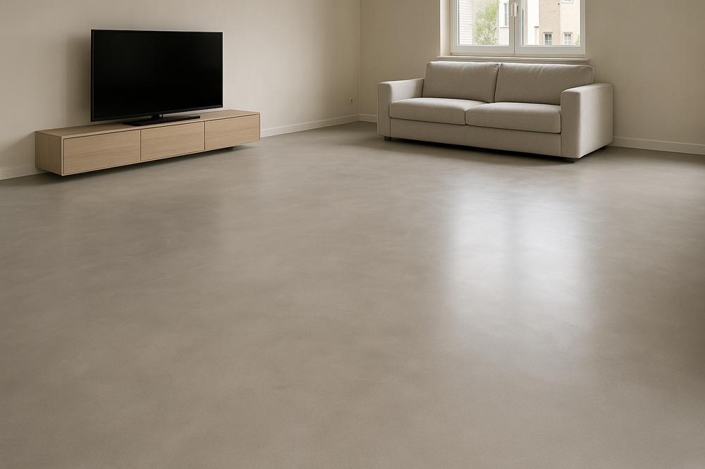 наливной микроцемент на пол